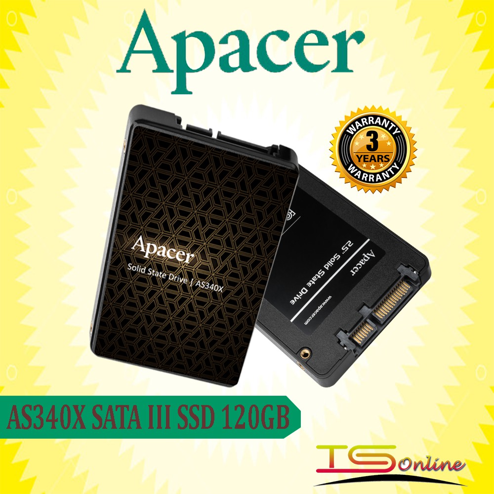 Apacer AS340X/AS350X SATA III SSD (120GB/256GB/1TB) | Shopee Malaysia