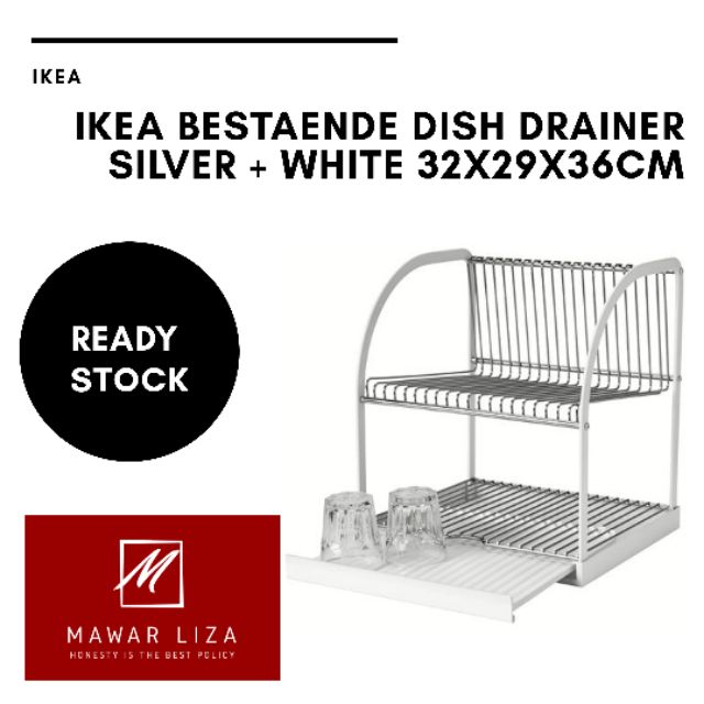 HIGH DEMAND IKEA BESTAENDE DISH DRAINER DISH RACK DRAINER STAINLESS STEEL SINK DISH RAK PINGGAN RAK PINGGAN 2 TINGKAT Shopee Malaysia
