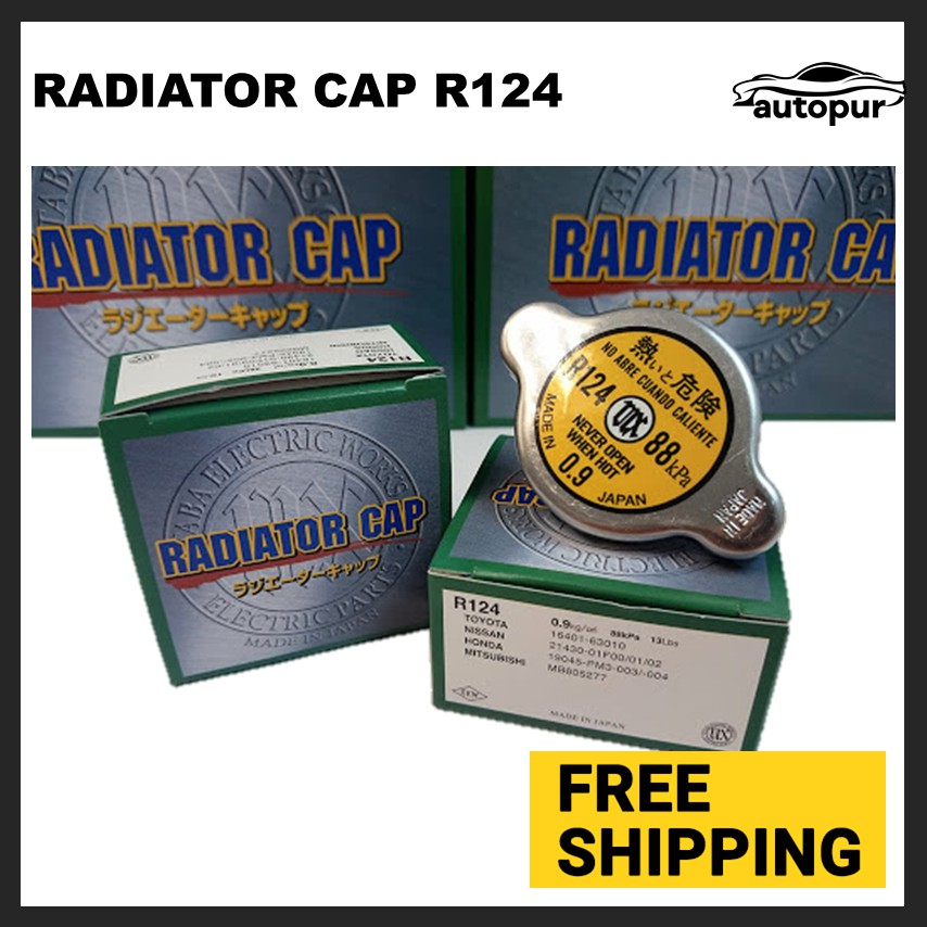 FEW Japan Radiator Cap R124 0.9kg/cm for Proton Saga Iswara Shopee