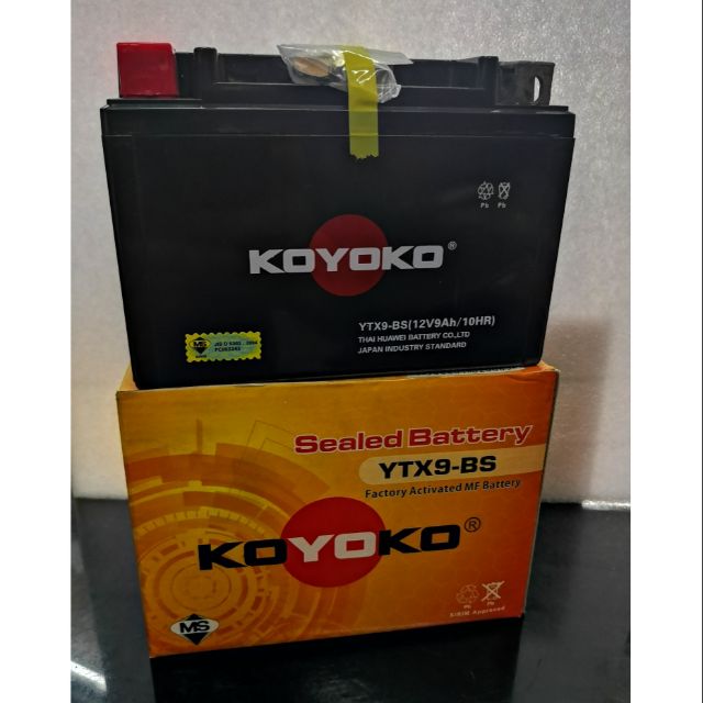 KOYOKO SEALED BATTERY YTX9-BS