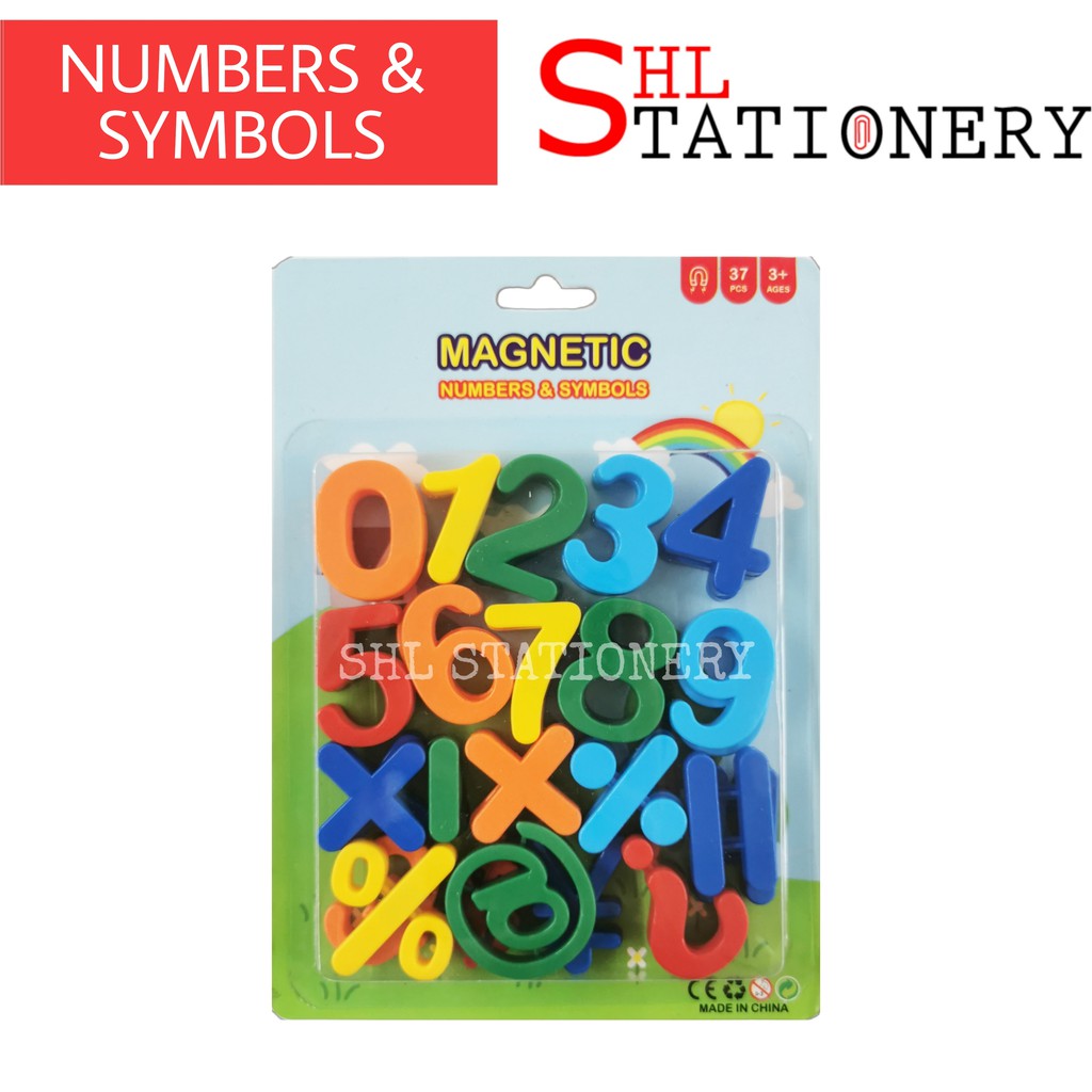 Magnetic Colourful Uppercase / Lowercase Alphabets Letters Numbers ...