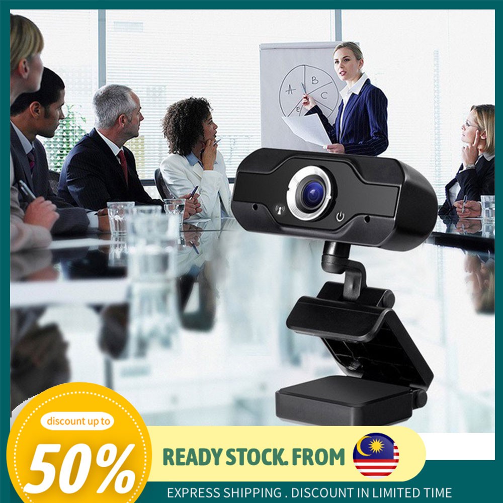 🔥 Ready Stock 🔥 Concept F WB-80 HD Webcam Built-in Dual Mics Smart real ...
