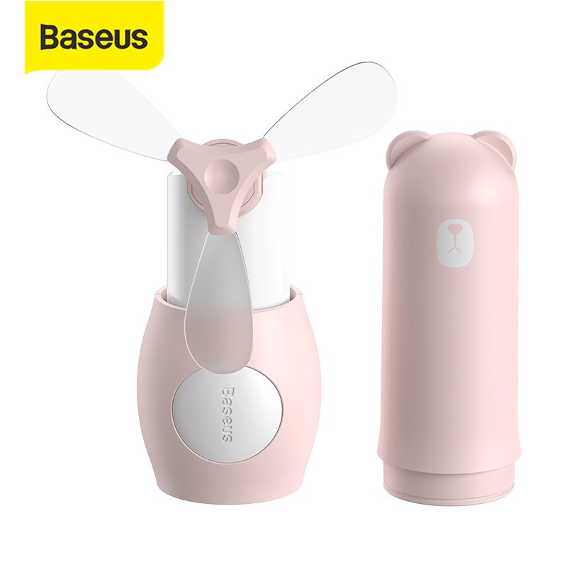 Baseus Portable Cooling Mini USB Fan 2 Speed Silent Rechargeable ...