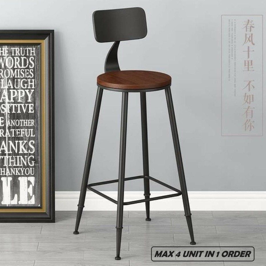 NEW ARRIVAL READY STOCK 75cm high Classic Bar Stool Retro Bar
