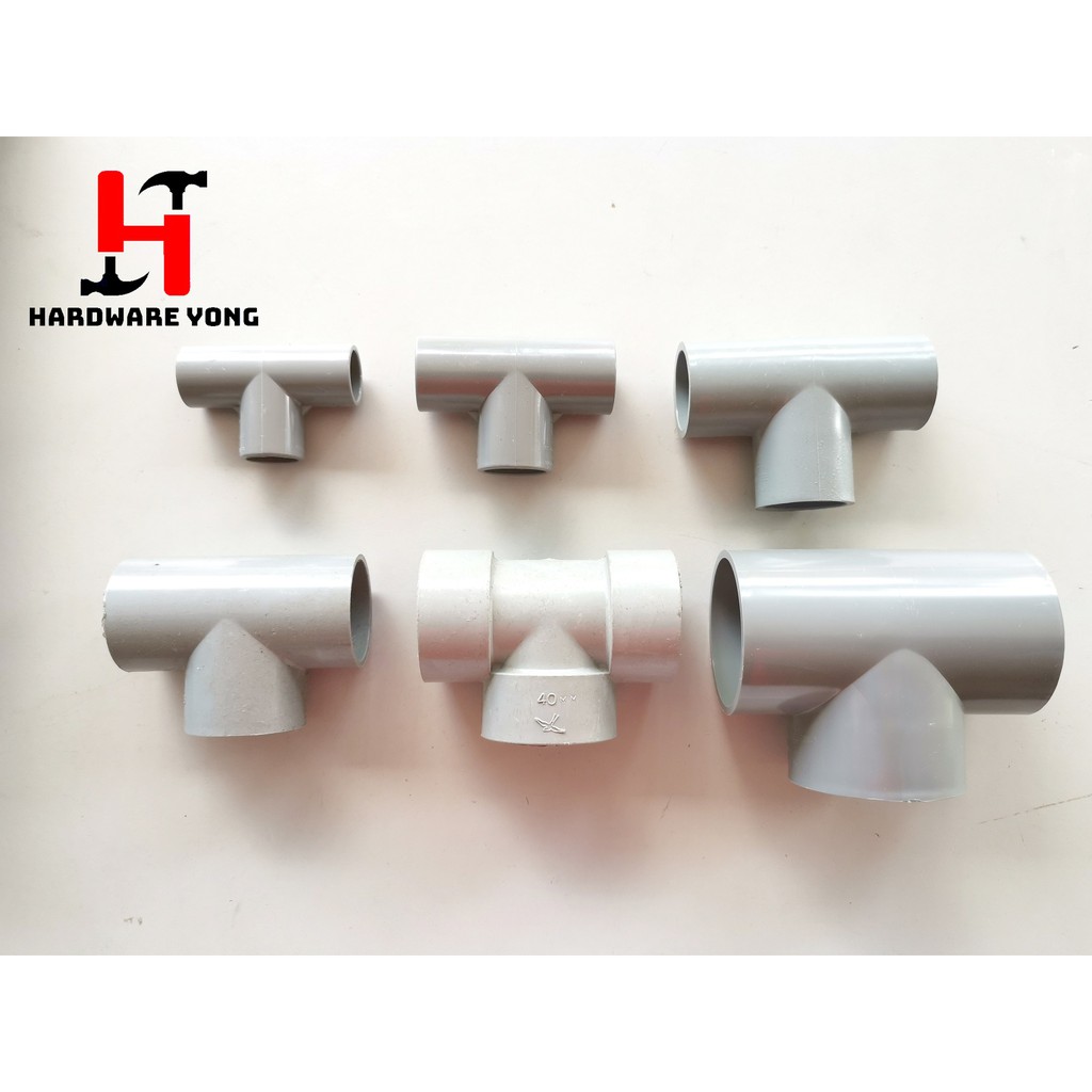 PVC TEE /15MM /20MM /25MM /32MM /40MM /50MM | Shopee Malaysia