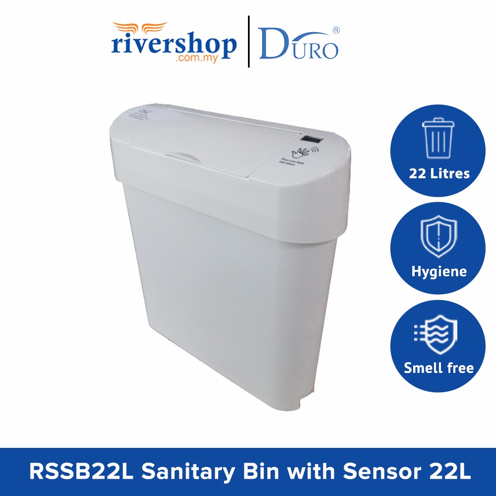 DURO Sanitary Bin RSSB22L with Sensor 22L / Sanitary Dustbin / Garbage ...