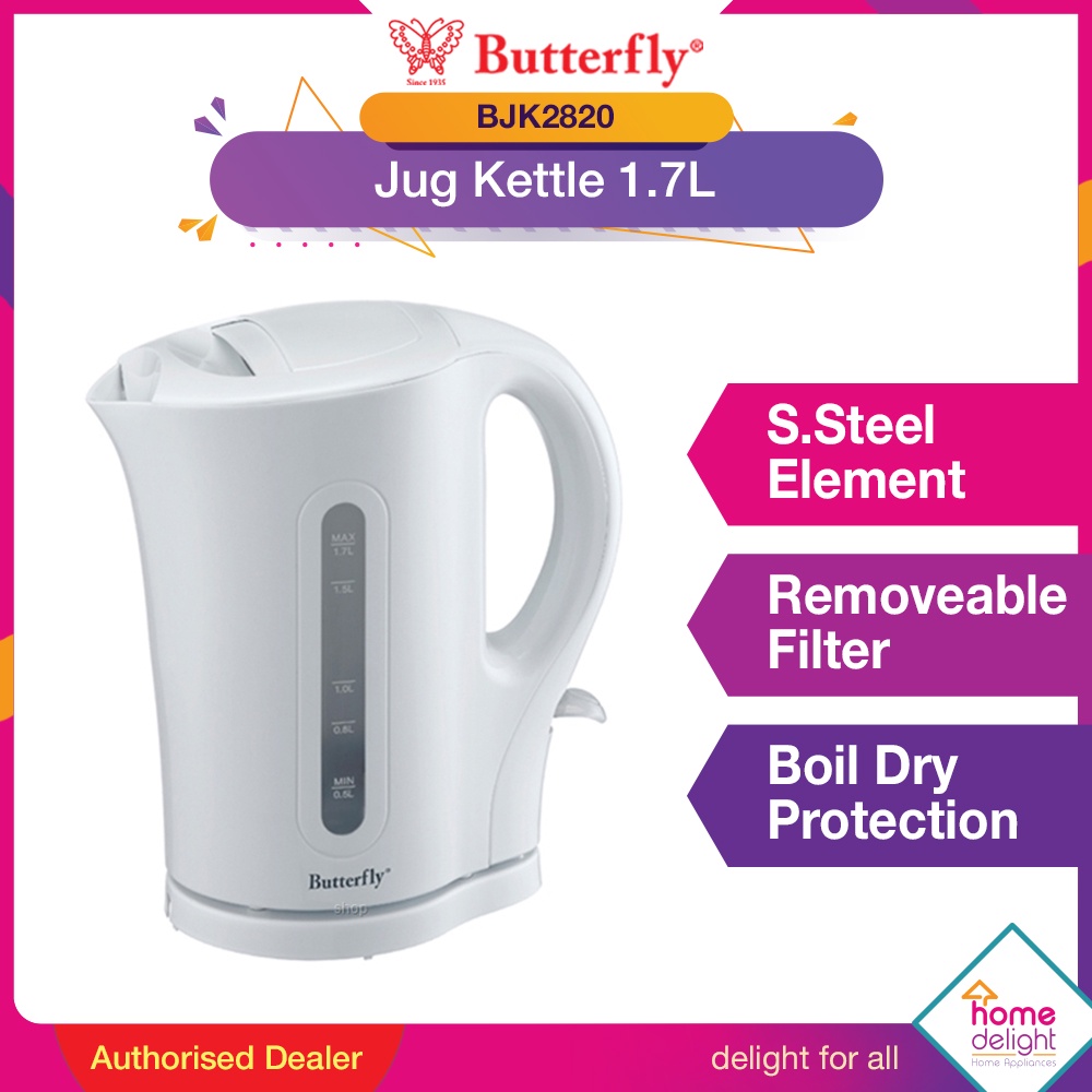 Butterfly Jug Kettle 1.7L [ BJK2820 / 1.8L BJK2821 ] Shopee Malaysia