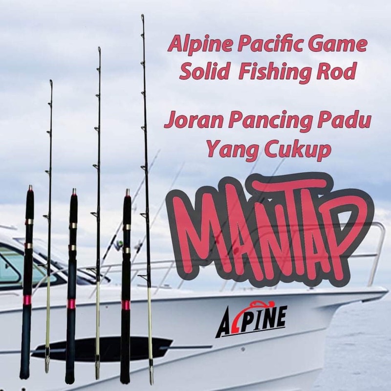 ALPINE ROD PACIFIC GAME SOLID GRAPHITE (BOAT ROD / BOTTOM ROD ...