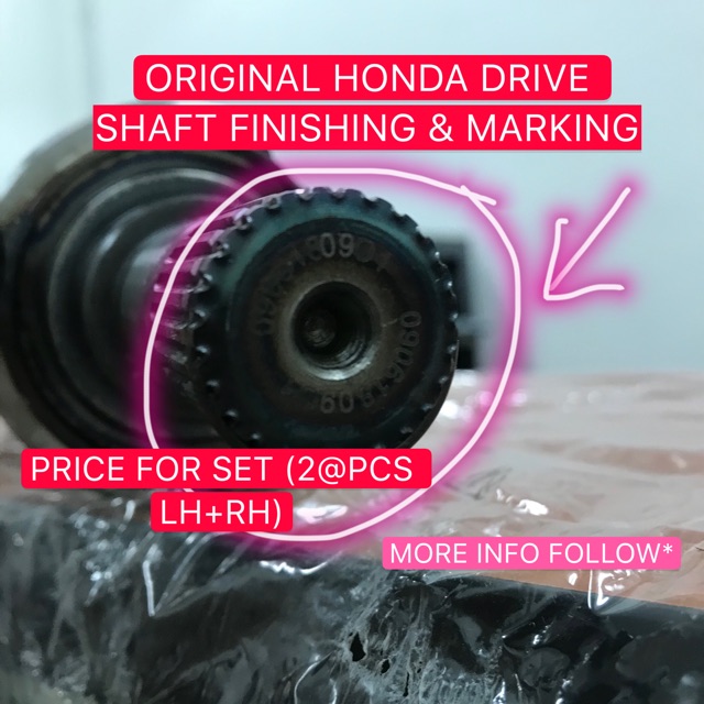 ORIGINAL HONDA CITY GM6/JAZZ GK (20142018) DRIVE SHAFT ASSY SET LH+RH