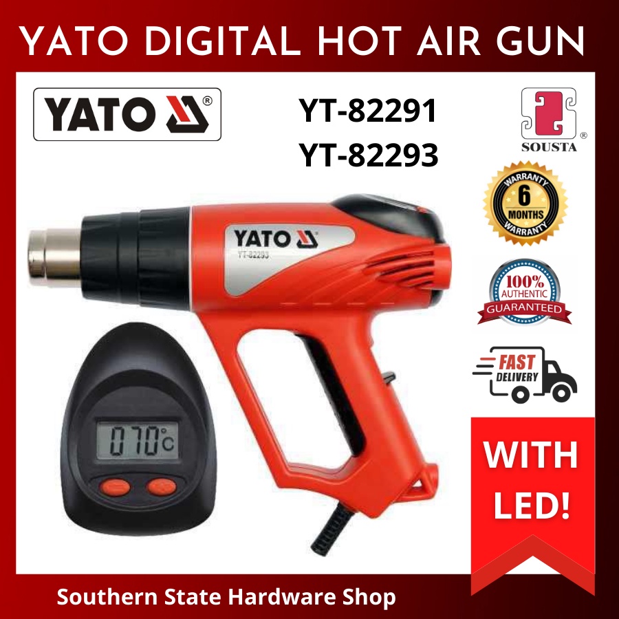 YT-82293/YT-82291 YATO Hot Air Gun 2000W with Accessories LCD YT-82293 ...