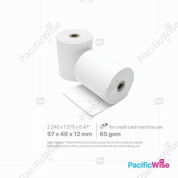 Thermal Paper Rolls/Gulungan Kertas Termal/Paper Rolls/TH 57 X 40 X 12 ...