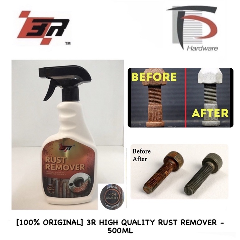 [100% ORIGINAL] 3R HIGH QUALITY RUST REMOVER - 500ML | Shopee Malaysia