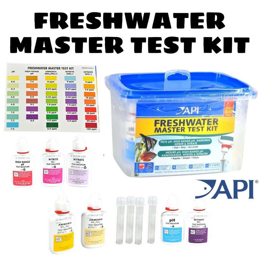 [Ready Stock] API Freshwater Master Test Kit For Fish Aquarium Akuarium