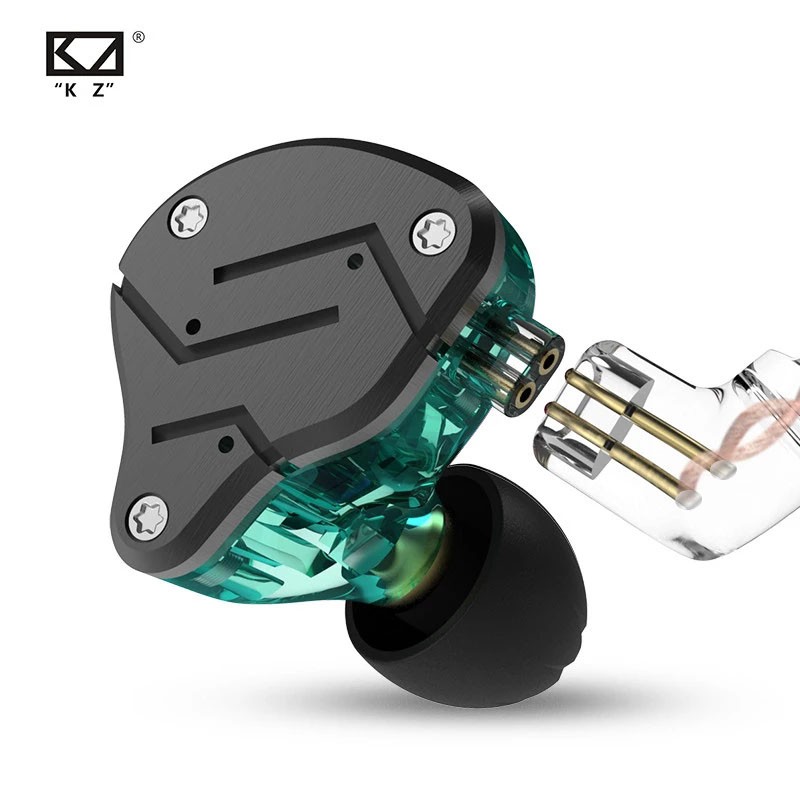 KZ ZSN 1DD 1BA Hybrid in Ear Earphone HIFI Bass Music Gaming Headset