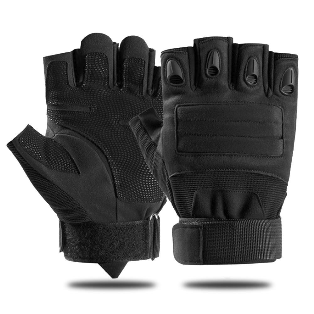 Hycoprot Half Finger Tactical Gloves Hard Knuckle Military For Men Fingerless Airsoft Gloves 7251