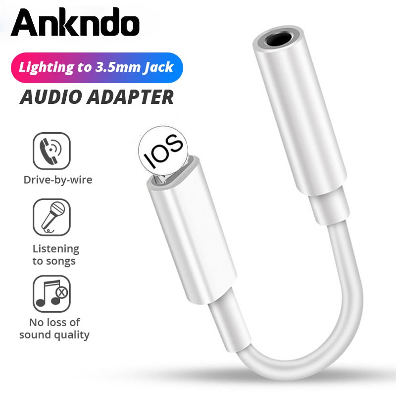 Câble Jack IPhone 3.5mm (2 Câbles 1.2m) Certifié MFi - Pour Voiture, Casque Ou Enceinte, Son Hi-Fi Garanti