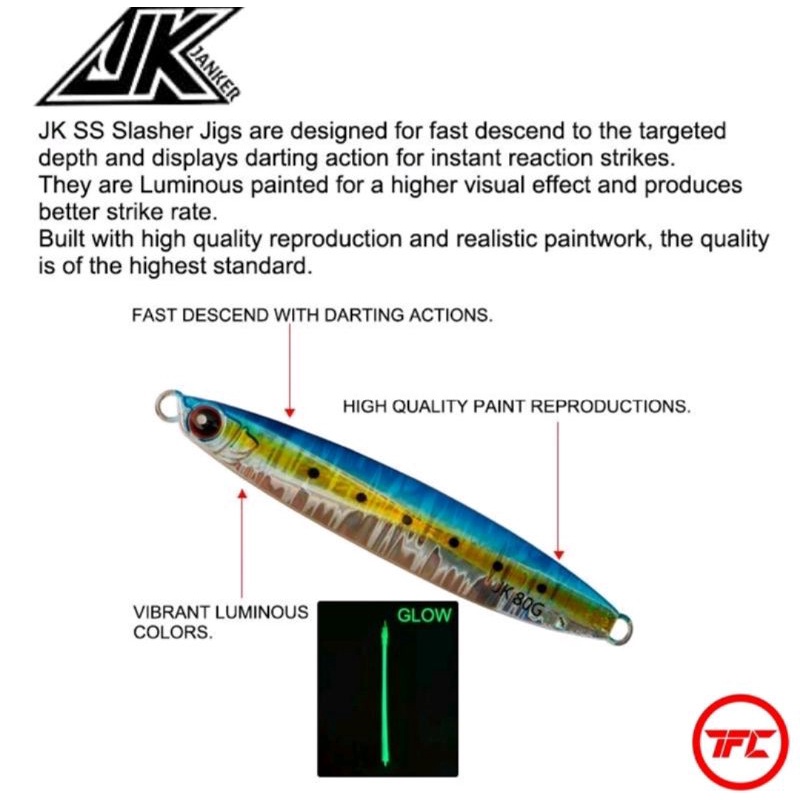 JK Pilchard Works jig model SLASHER | Shopee Malaysia