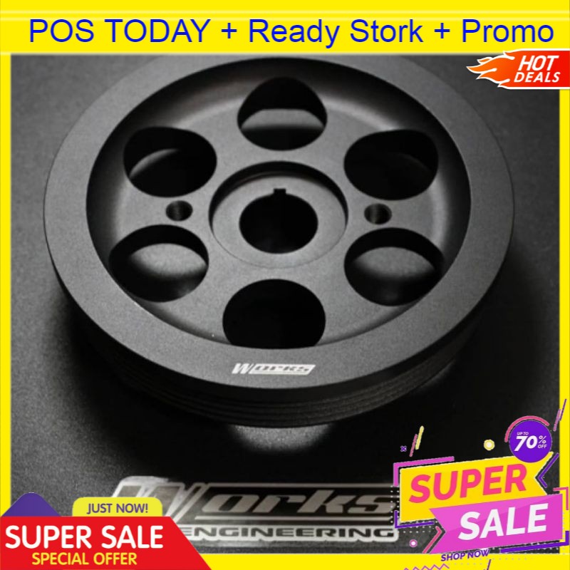 发动机性能部件 Works Engineering Light Weight Crank Pulley Mini Cooper R53
