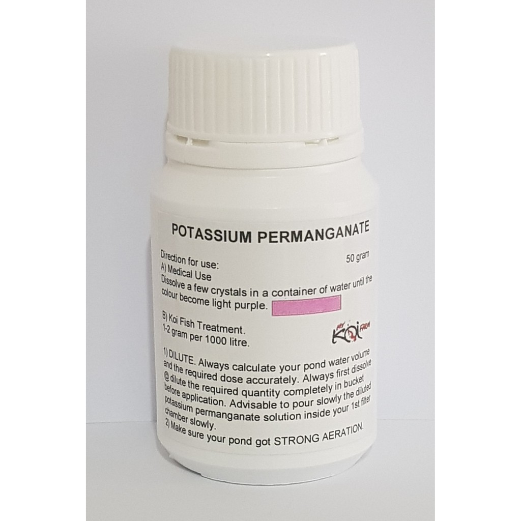 Potassium Permanganate KMnO4 (Pure) 50gm Fish Medication And Medical