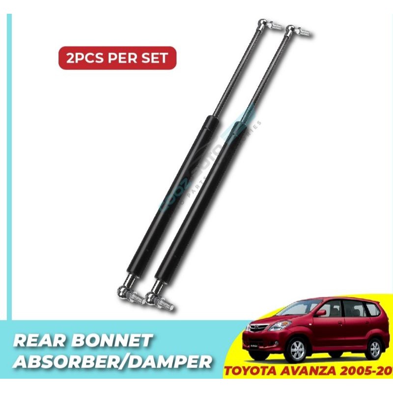 1pair Toyota Avanza 2005 - 2010 Rear Bonnet Hood Absorber Damper Gas ...