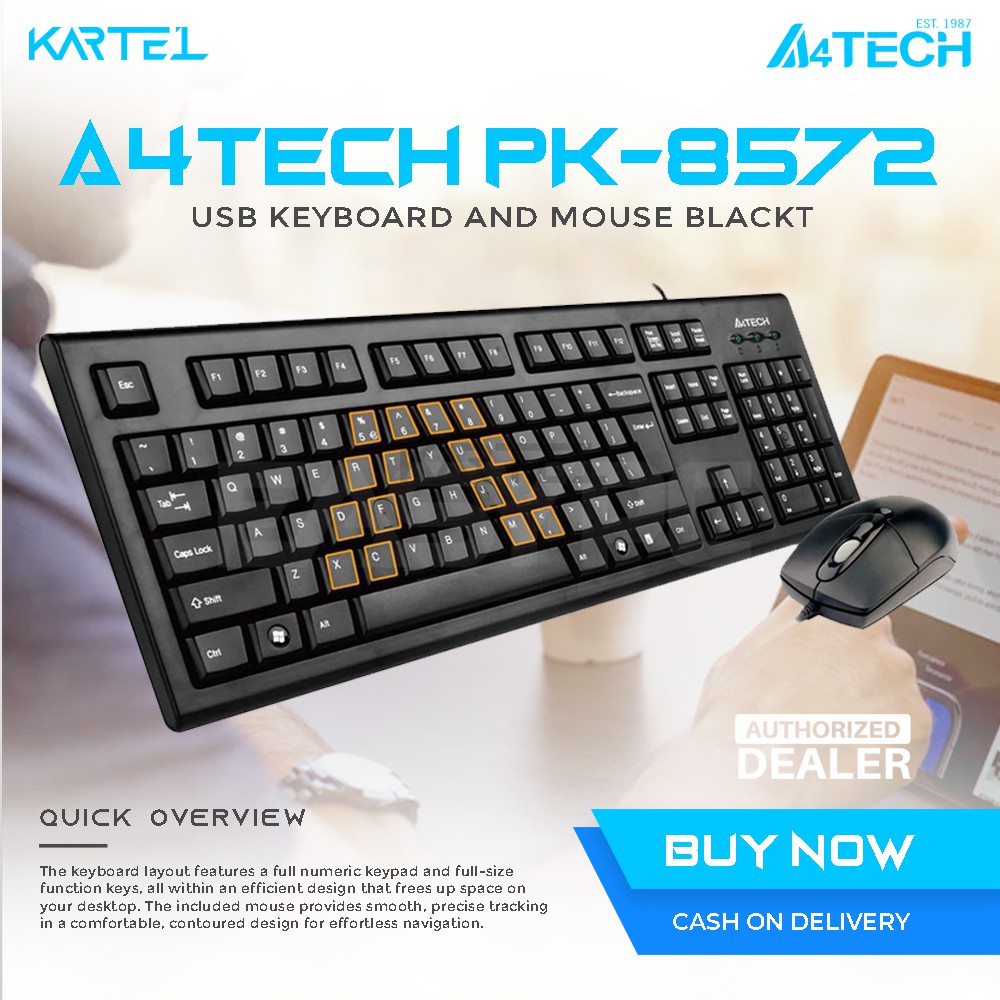 A4Tech KRS-8572 / KRS-8372 USB Keyboard and Mouse Combo Brandnew and ...