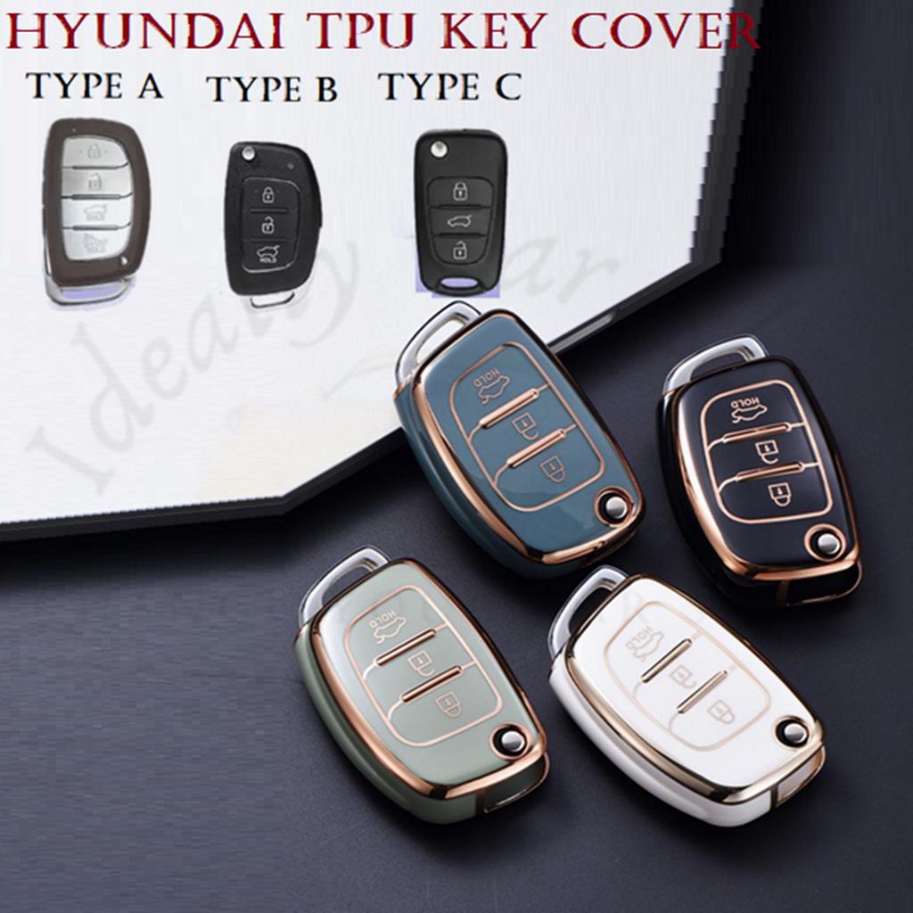Ideally HYUNDAI Key Cover Chrome Reflection TPU Car Key Remote Casing ...