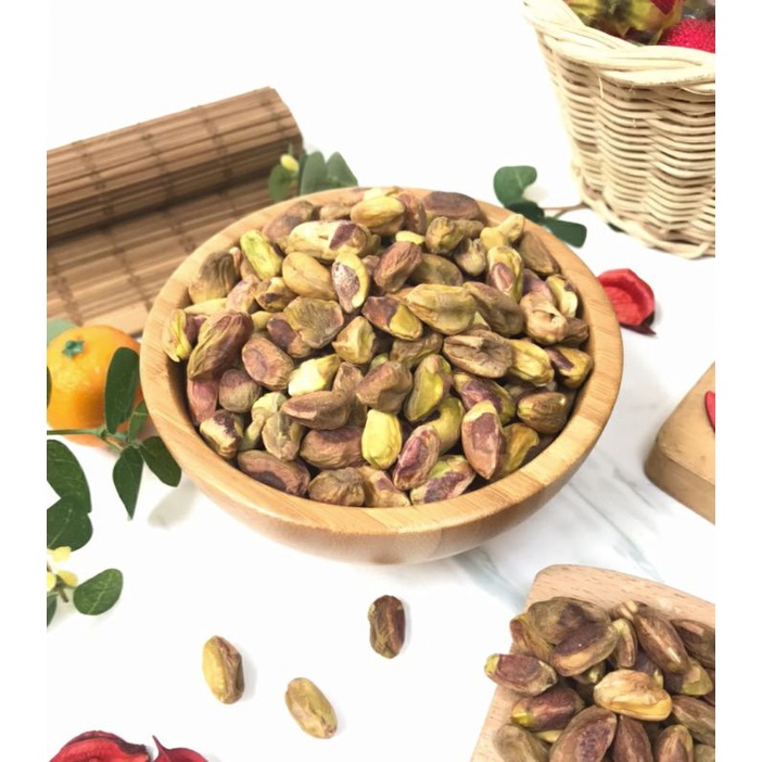 Roasted pistachio Shell Less / Roasted peeled pistachio nuts 100g ...