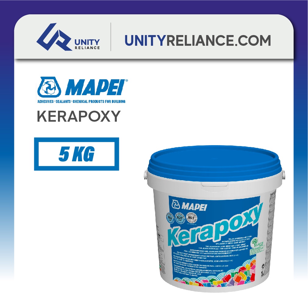 Mapei Kerapoxy 5kg Two Component Epoxy Resin Acid Resistant Epoxy