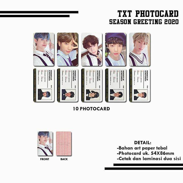 Txt SEASON GREETING 2020 PHOTOCARD | Shopee Malaysia