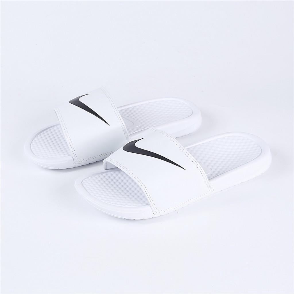 Nike shop white slippers