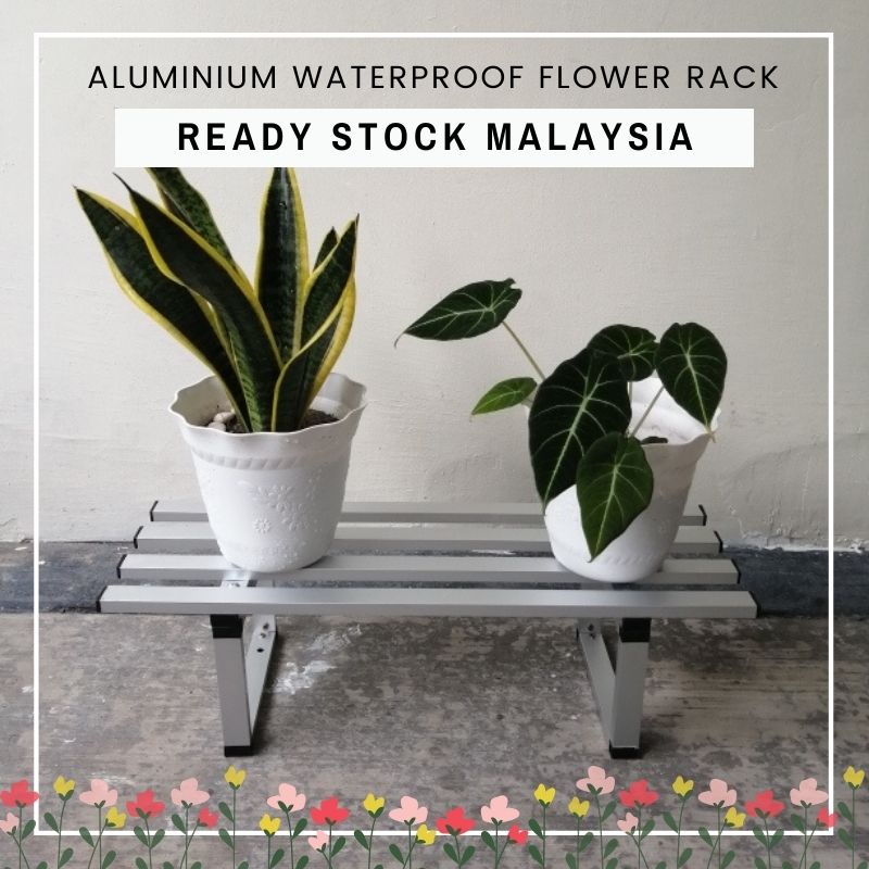 Waterproof Aluminium Outdoor Flower Pot Rack Balcony Decoration Rak ...