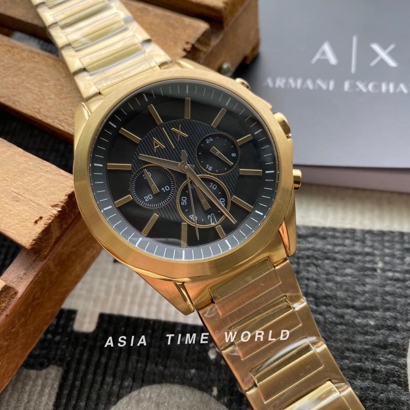 Chronograph Men\'s Stainless Exchange Resistant | Ready Stock*ORIGINAL Drexler Watch Malaysia Shopee AX2611 Steel Armani Water