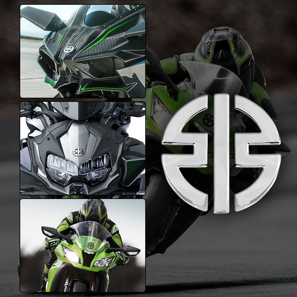 Kawasaki 3d Badge Emblem Sticker Motorcycle Body Decoration Decal For