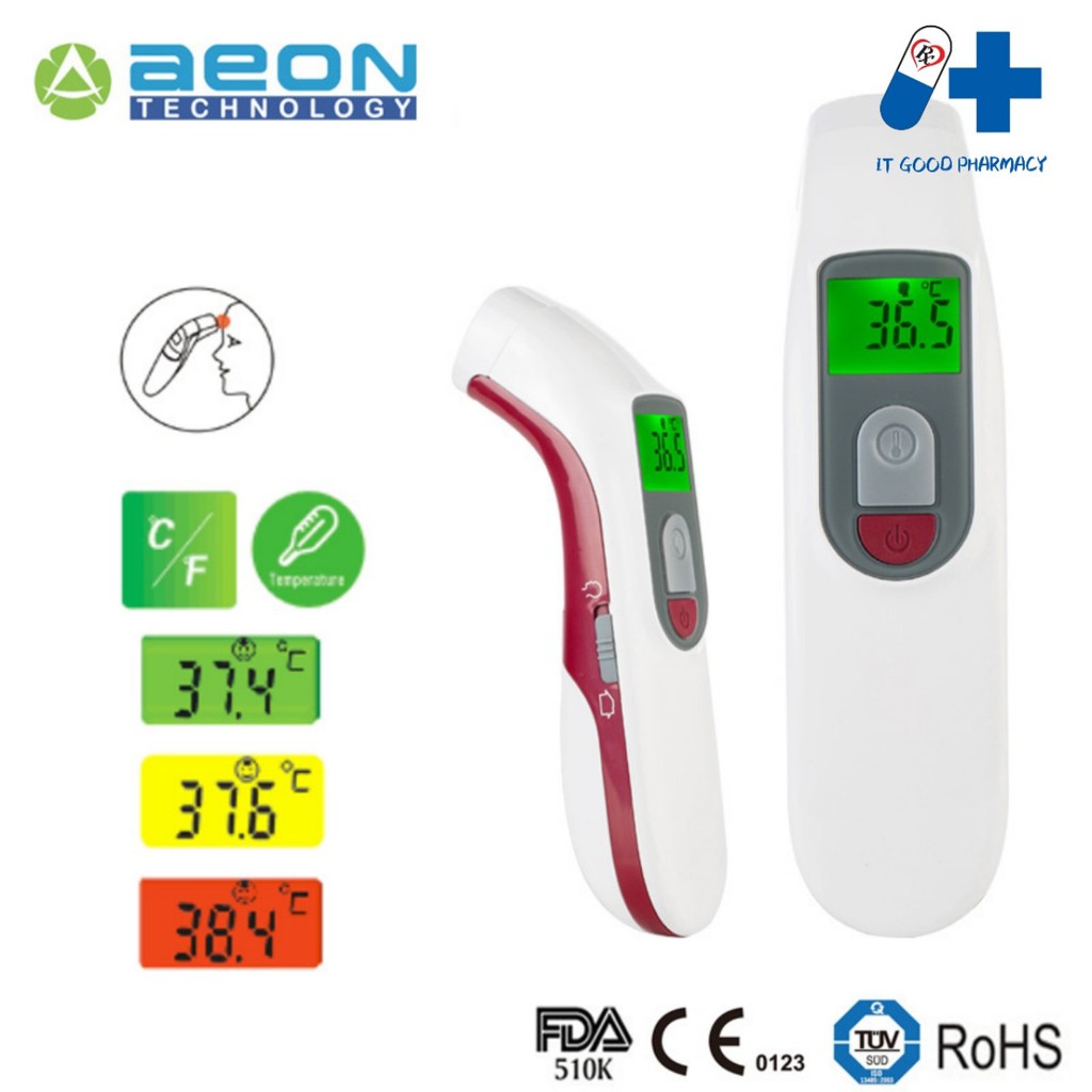 Aeon Infrared Non Contact Thermometer A200aeon Infrared Forehead And Ear Thermometer A201 1 8661