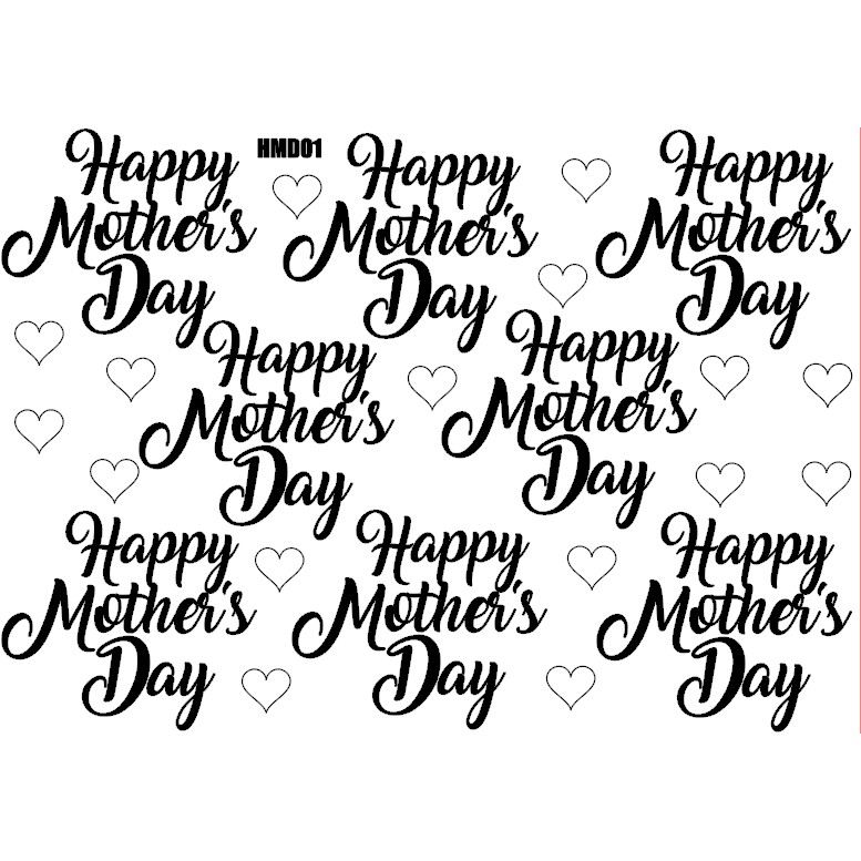 8 PCS BALLOON STICKER / STIKER BELON HAPPY MOTHERS DAY READYMADE ...