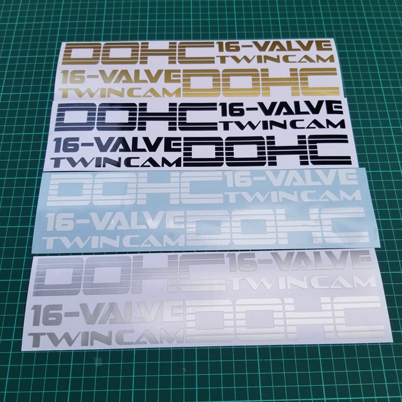 Sticker DOHC 16 Valve Twin Cam(sepasang kiri dan kanan) | Shopee Malaysia