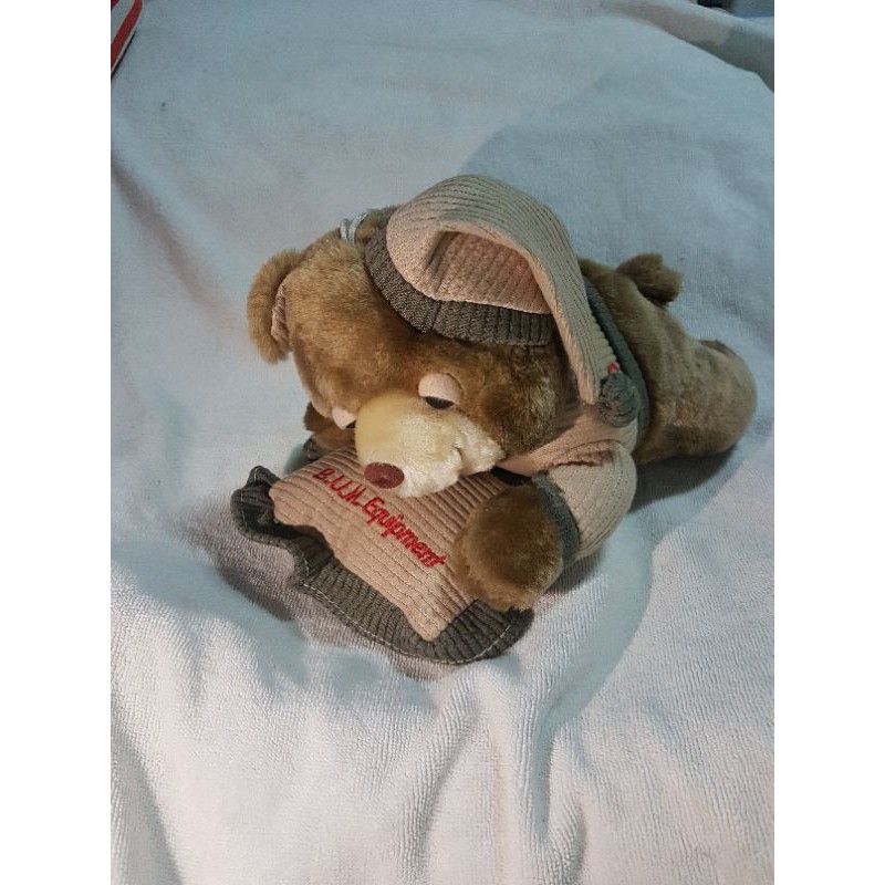 Authentic Bum Equipment Sleeping Teddy Bear with Snoring Sound Plush