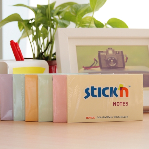 HOPAX Sticky Note Memo Pad Stick'N Notes 76x127mm 3