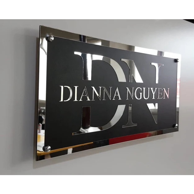 Indoor Logo Sign - Premium Design- Acrylic Sign - Office/ Shop/Cafe ...