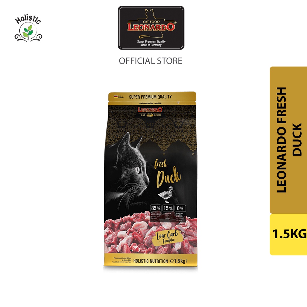 Leonardo Cat Food Fresh Duck Dry Food (1.5KG) Shopee Malaysia