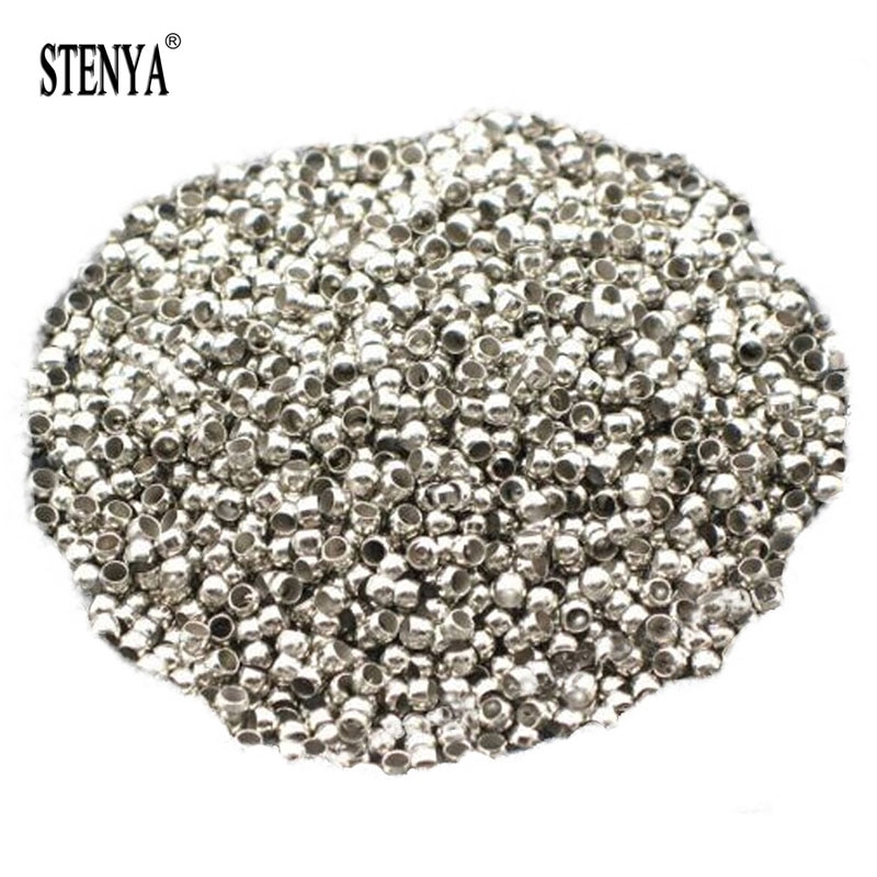 50pcs Stainless Steel PVD Plated Open Crimp End Bead Stopper Spacer Beads  for DIY Jewelry Making Necklaces Bracelets Findings - AliExpress