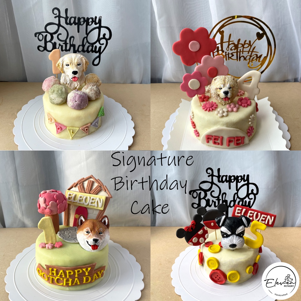 Dog and cat birthday cake best sale