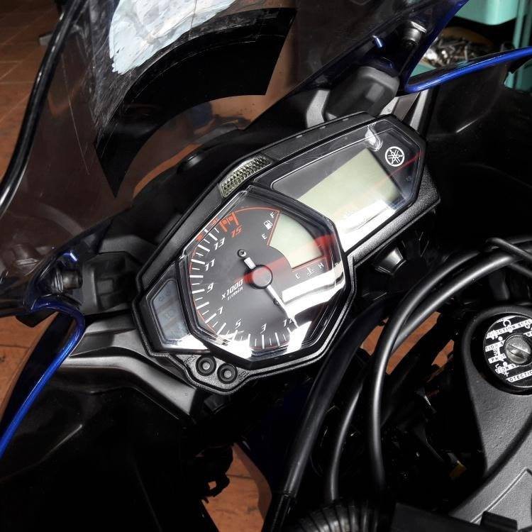 YAMAHA R25 V1 METER TINTED RAINBOW BLUE WHITE SMOKE READY STOCK ...