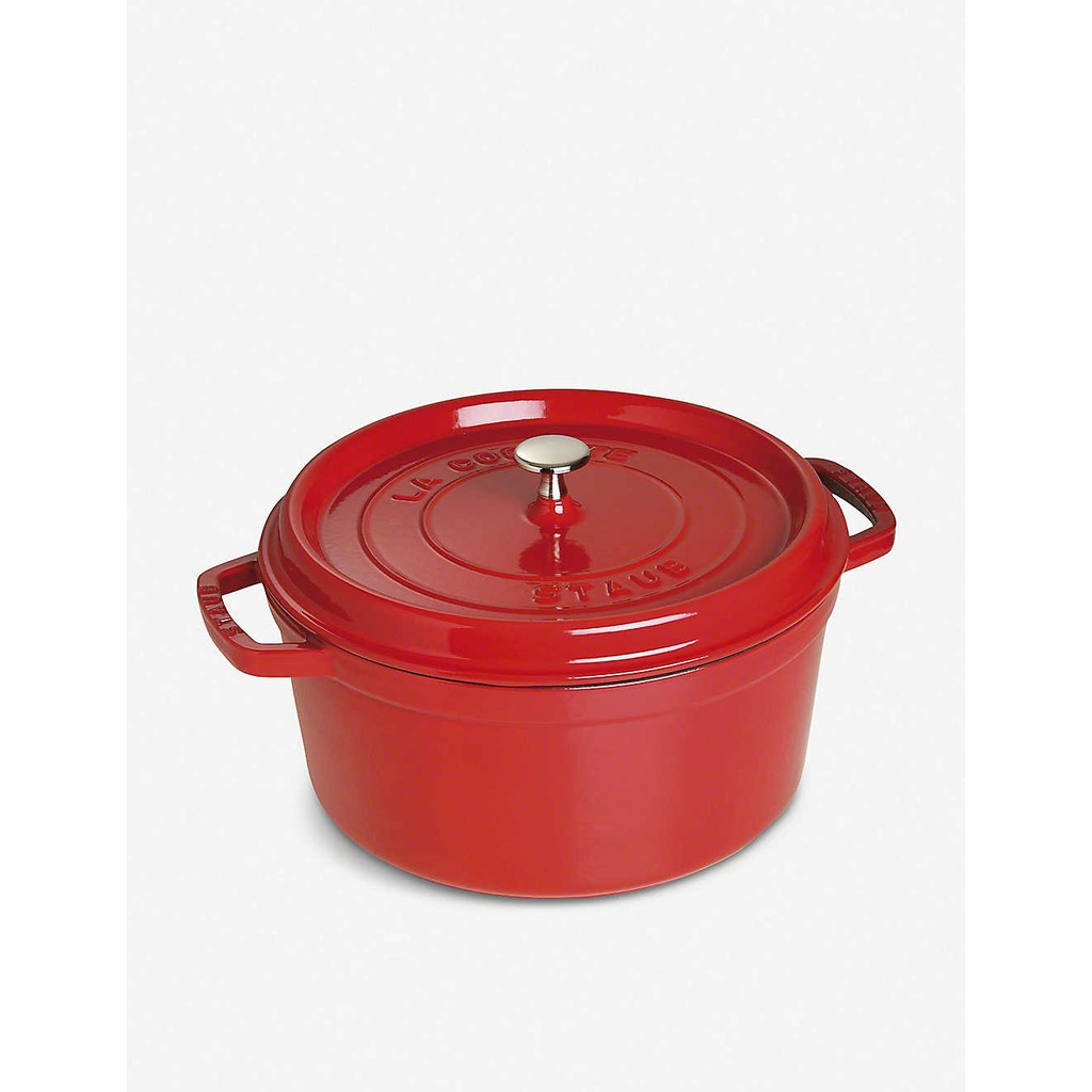 STAUB Round cast iron cocotte [Ready stock] [100 Authentic] Shopee