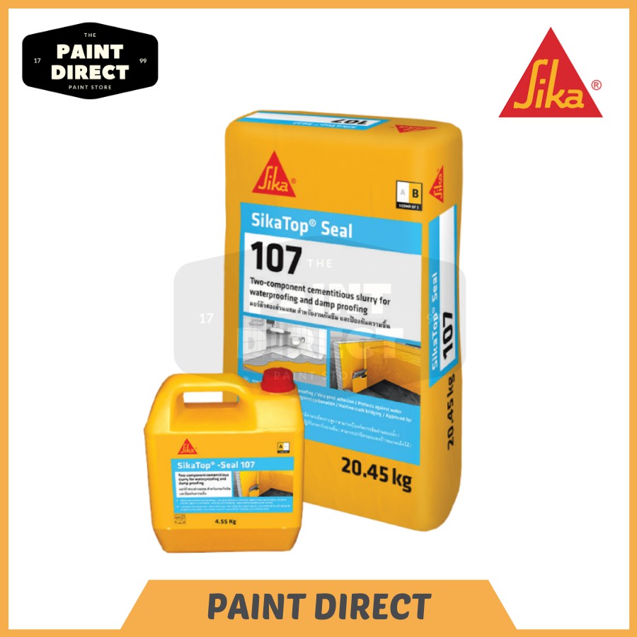 SikaTop Seal 107 Waterproofing System Cement Based 25KG SLURRY | Shopee ...