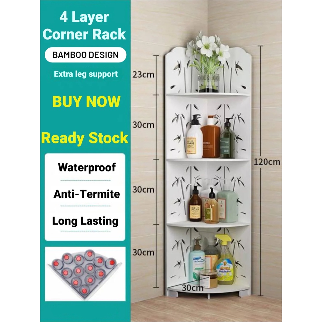 Waterproof Rak Toilet Bathroom Corner Rack Bathroom Rack Toilet Rack ...
