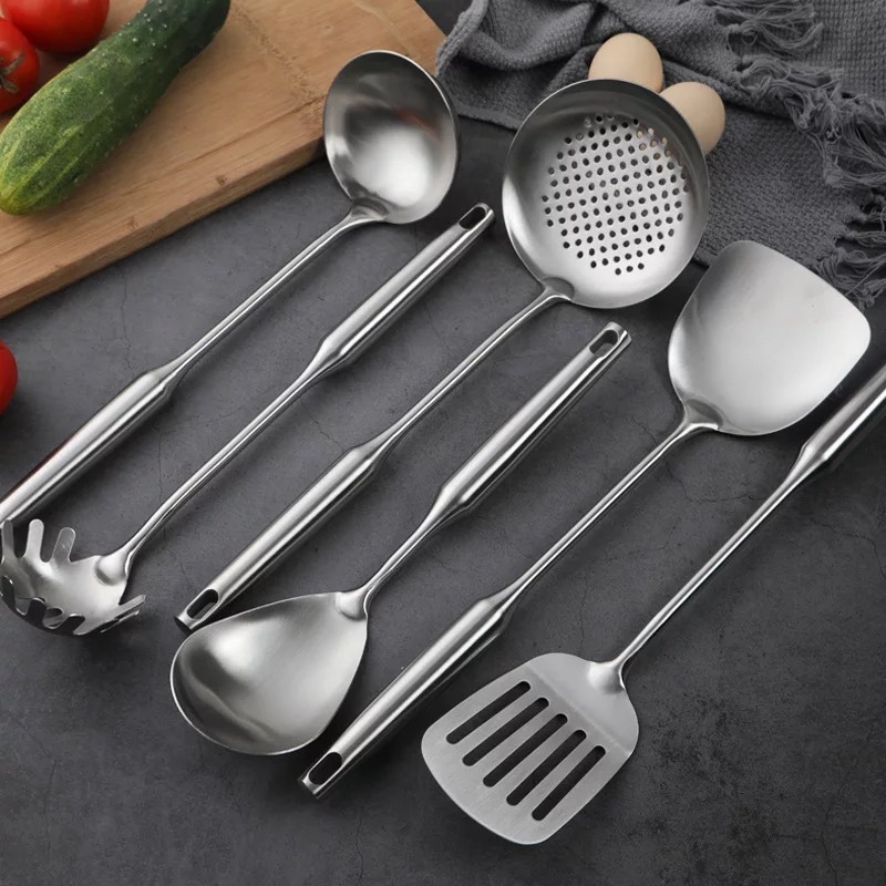 304 stainless steel kitchen utensils a full set of household cooking ...