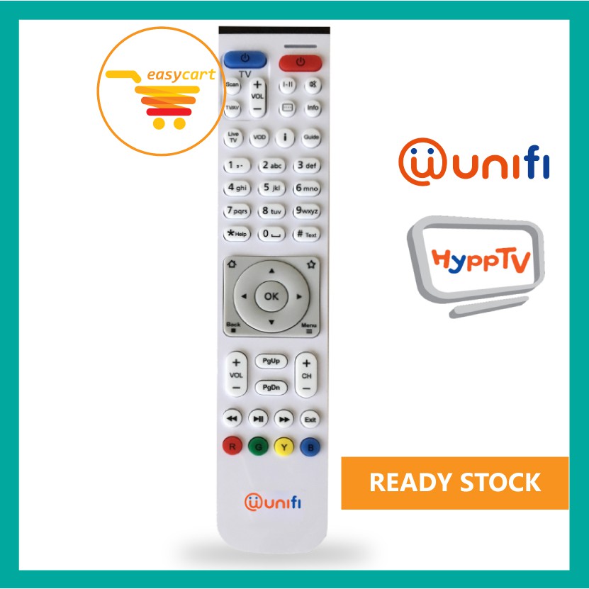 (Premium Quality) Unifi TM HyppTV Box TV Remote Control / Unifi Remote