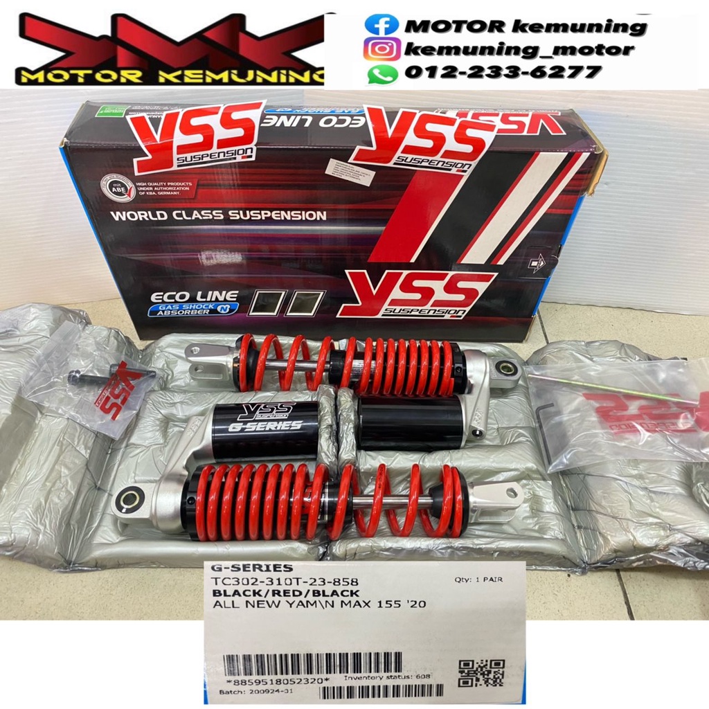 ABSORBER YSS G SERIES RED SERIES YAMAHA NMAX V2 310mm | Shopee Malaysia