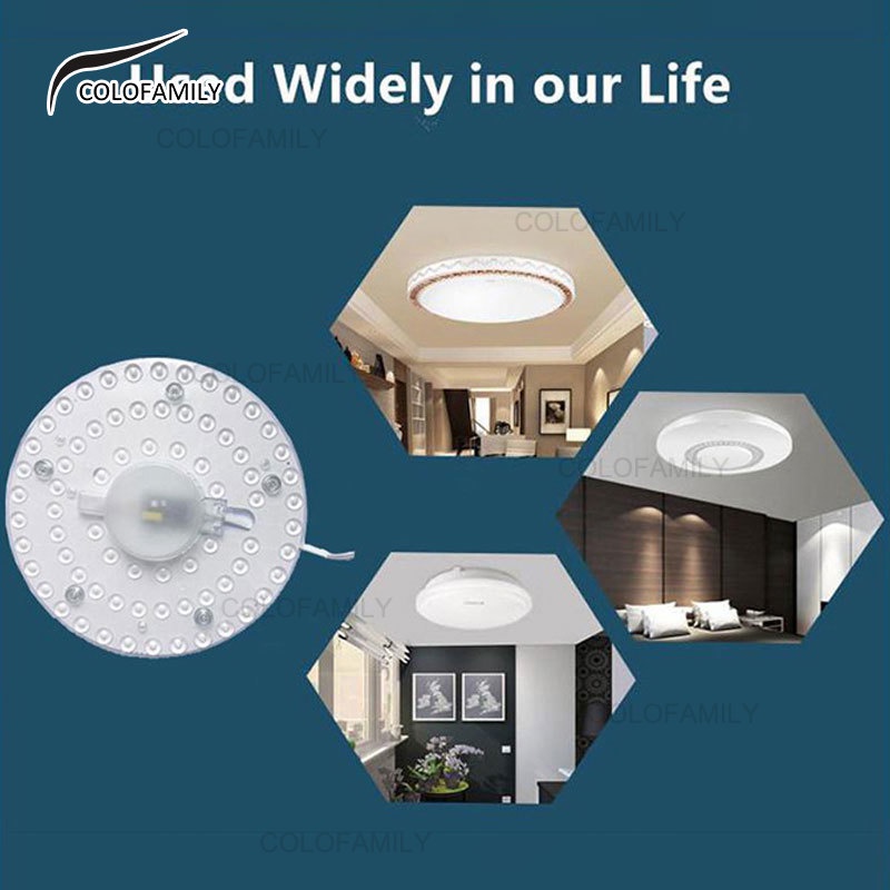 3 Color LED Ceiling Light Replacement (Free Connector) Round Square ...